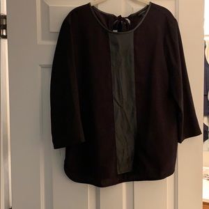 Black 3/4 sleeve blouse